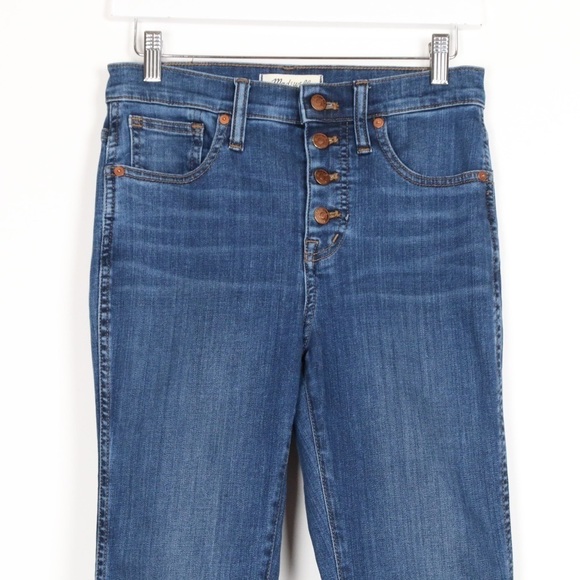Madewell 10” High Rise Skinny Buttonfly Jeans - Picture 2 of 8